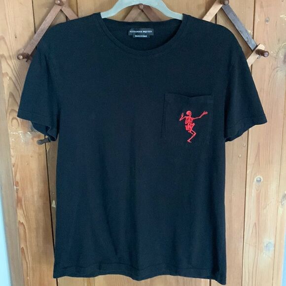 Alexander McQueen unisex dancing skeleton black tee - Picture 1 of 6